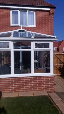 Steel base & frame conservatory. Copyright LHBS, all rights reserved.